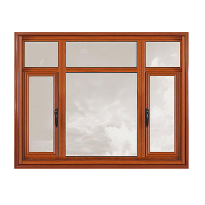 comprar Abertura horizontal de madeira de grãos de alumínio Casamento de janelas Isolamento acústico 35dB online manufacture
