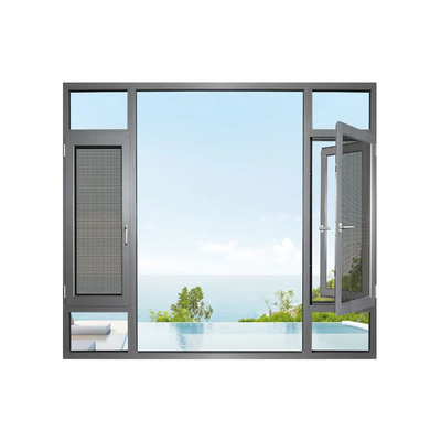 comprar Janela de alumínio isolado de vedação de 8 vias para quarto de villa projetado por especialistas online manufacture