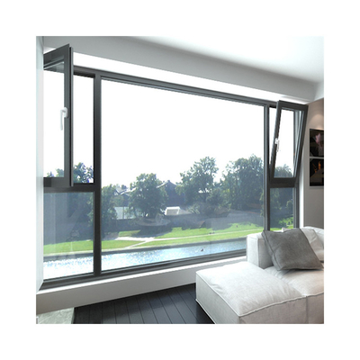comprar Janela de vidro francês de alumínio preto de vidro duplo Casement Janela e estilo swing aberto online manufacture