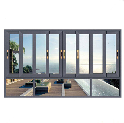 comprar 8-Way Seal Alumínio Três Pistas Sliding Windows 2,2 mm Espessura da parede Forte equipe de design online manufacture