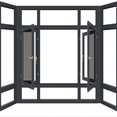 comprar Swing Open Style Alumínio Casement Windows com tela de janela Design personalizado online manufacture