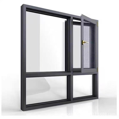 comprar Padrão de abertura horizontal Projeto comercial Alumínio vidro duplo Casement janelas online manufacture