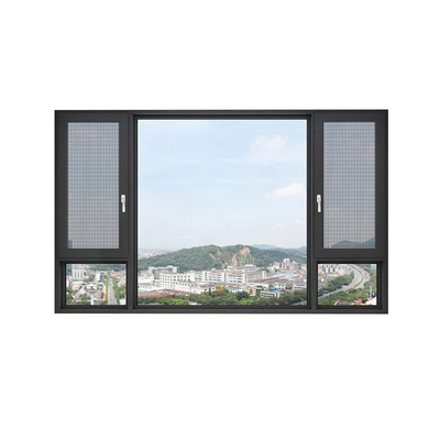 comprar Padrão de abertura horizontal Moderno padrão impermeável Alumínio Quadro de vidro Casement janelas online manufacture