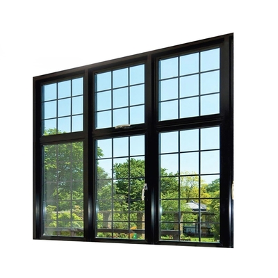 comprar Janela com design de grelha e vidro temperado Selo de 8 vias Profil de alumínio de ponte quebrada online manufacture