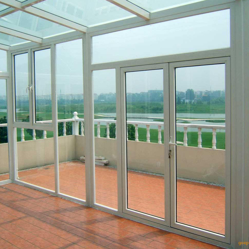 Porta de vidro francesa com cor opcional e isolamento acústico de 35 dB
