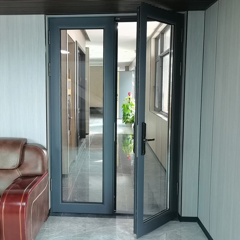 Porta de vidro francesa com cor opcional e isolamento acústico de 35 dB