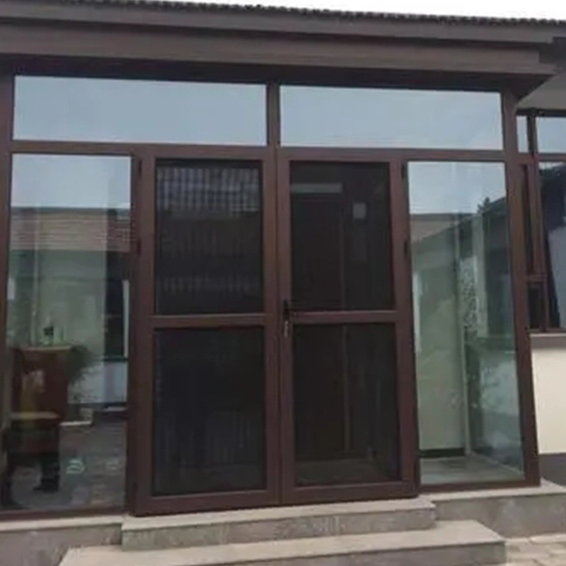 Porta de vidro francesa com cor opcional e isolamento acústico de 35 dB