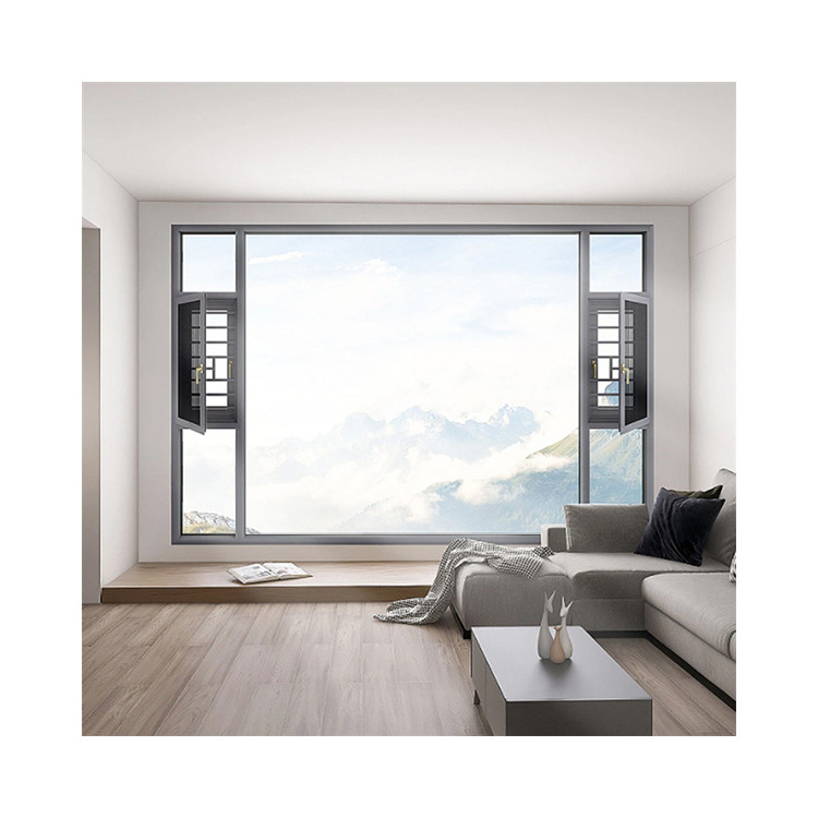 70S R D Design Luxury Villa Alumínio Tilt And Turn Window com Triplex Glass Upgrade