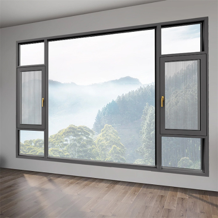 70S R D Design Luxury Villa Alumínio Tilt And Turn Window com Triplex Glass Upgrade