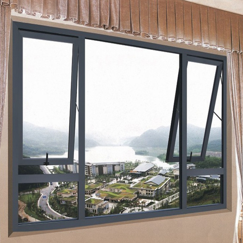 Tipo de cortina pendente Janela e porta de alumínio de poupança de energia para abertura horizontal