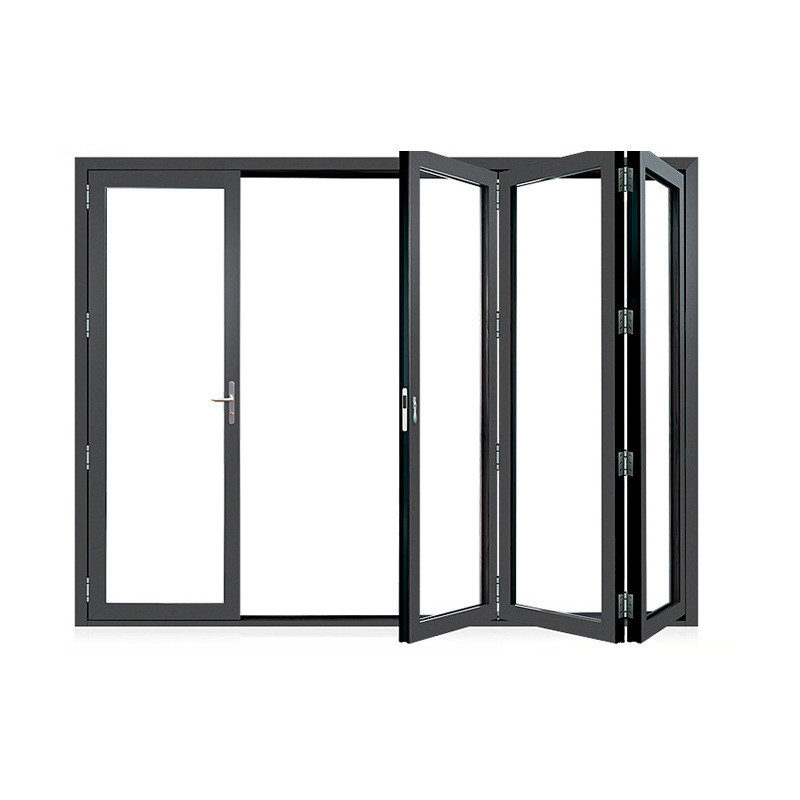 Portas de alumínio impermeáveis para edifícios com coeficiente de isolamento térmico ≤ 2,1