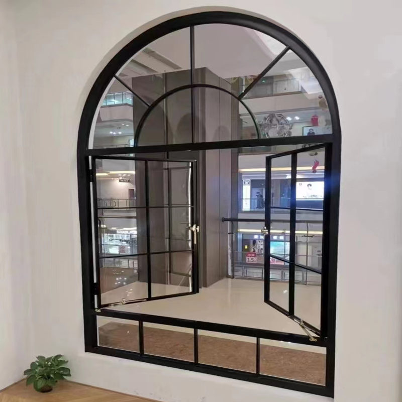Design personalizado Luva de cortina de alumínio francês com porta e janela de arco