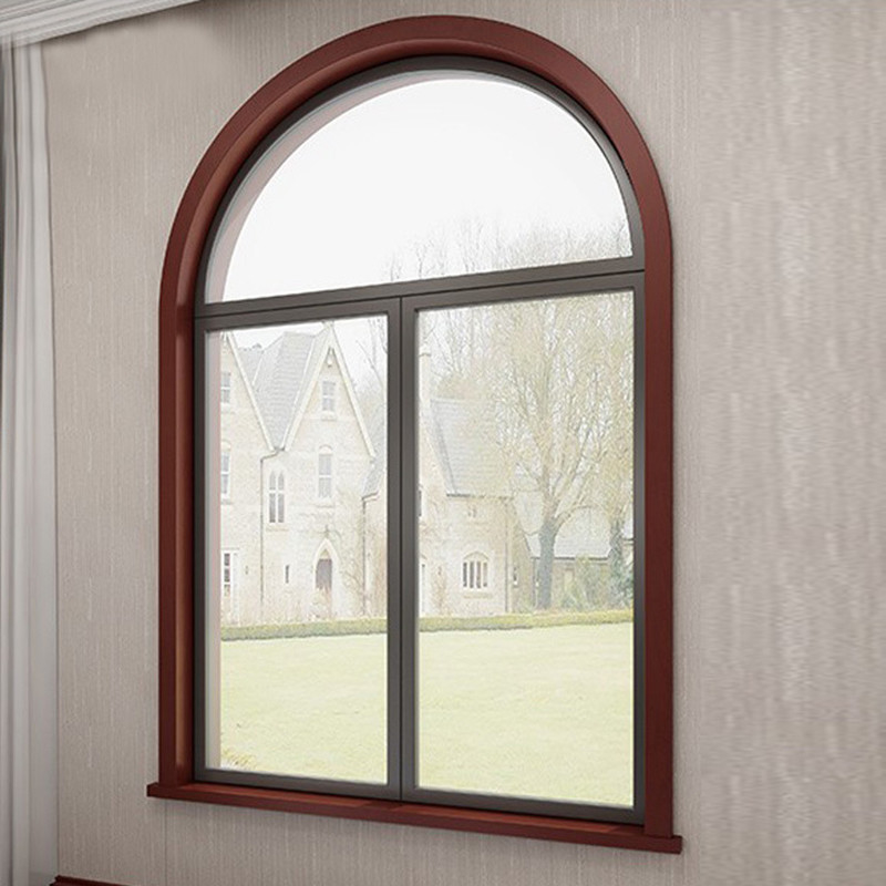 Design personalizado Luva de cortina de alumínio francês com porta e janela de arco
