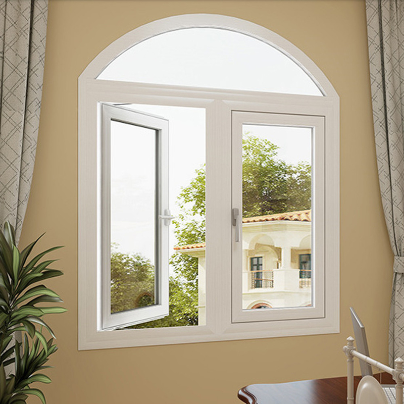 Design personalizado Luva de cortina de alumínio francês com porta e janela de arco
