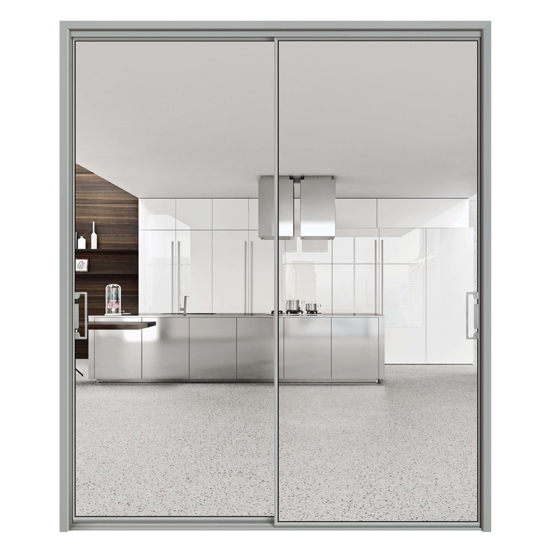 70 Coeficiente de isolamento térmico Portas de vidro deslizantes de alumínio para design contemporâneo