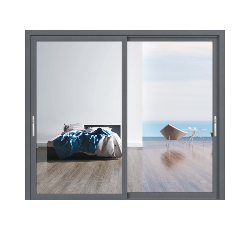 70 Coeficiente de isolamento térmico Portas de vidro deslizantes de alumínio para design contemporâneo
