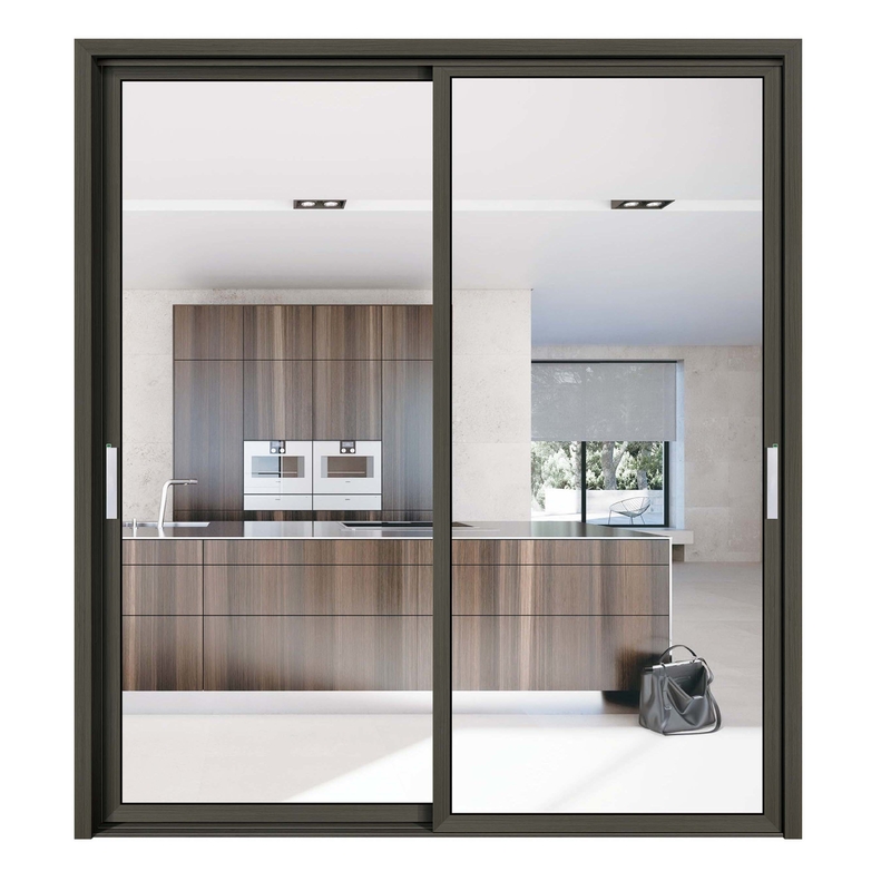 70 Coeficiente de isolamento térmico Portas de vidro deslizantes de alumínio para design contemporâneo