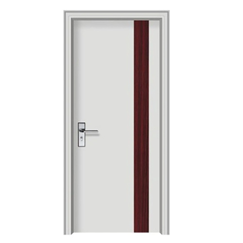 Sala de dormir de aço inoxidável UPVC PVC porta de revestimento para interior moderno simples
