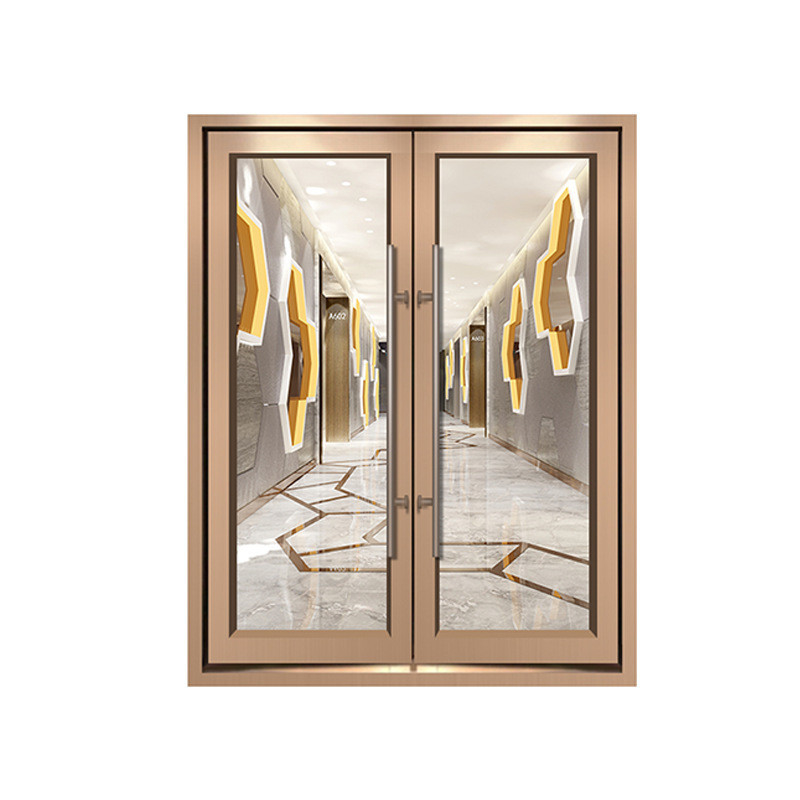 Moderno Design Grande Aço Material Principal Alumínio Ligação Quadro Porta de Primavera para Benefício