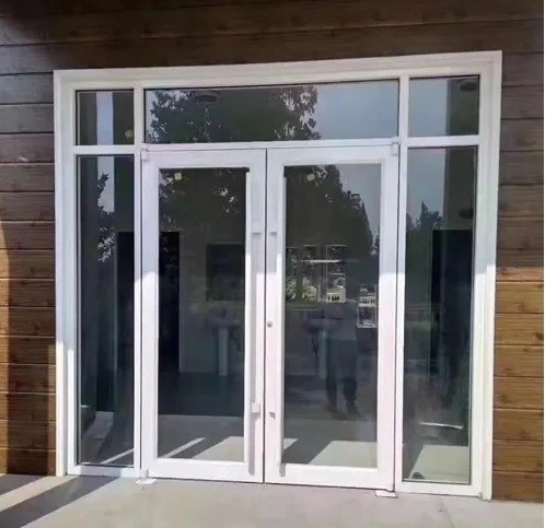 Moderno Design Grande Aço Material Principal Alumínio Ligação Quadro Porta de Primavera para Benefício