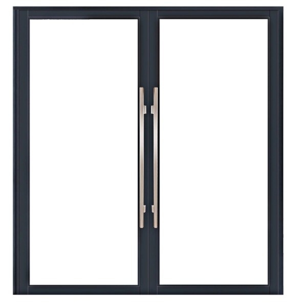 Moderno Design Alumínio Estrutura insonorizada Porta de Primavera para empurrar e puxar Método de abertura