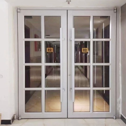Porta de vidro de alumínio com saída térmica de moagem em cor moderna para banheiro de economia de energia