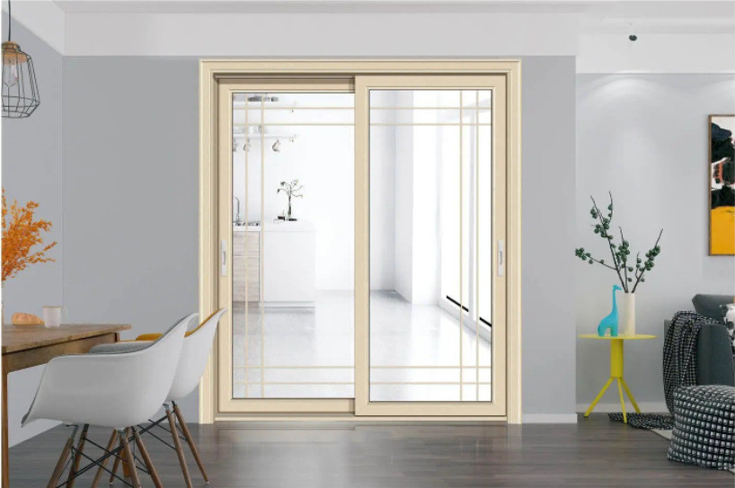 Portas de vidro deslizantes de alumínio de 10 camadas de vedação personalizáveis com largura do quadro da janela de 70 mm