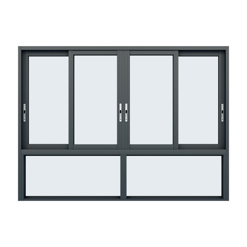 8-Way Seal Alumínio Três Pistas Sliding Windows 2,2 mm Espessura da parede Forte equipe de design