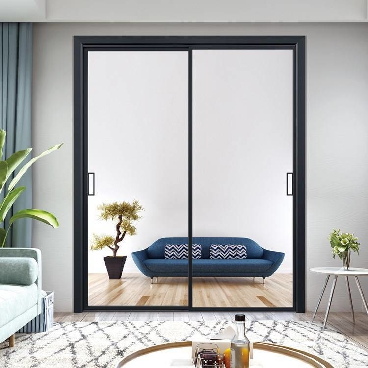Minimalista design de alumínio resistente à água elevador e portas deslizantes para o mercado norte-americano
