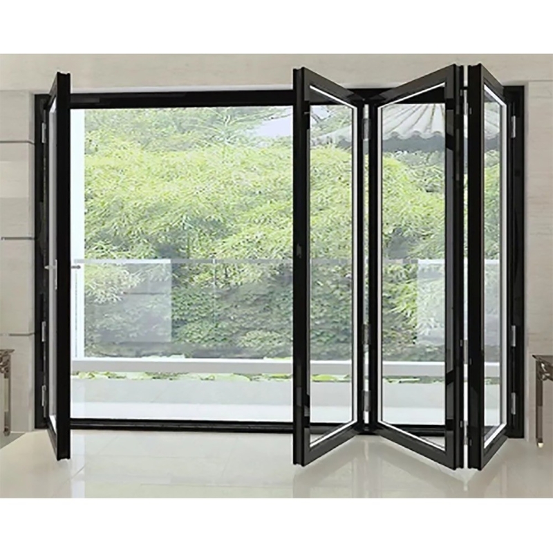 Portas de alumínio com opção de vidro triplex e largura de 70 mm
