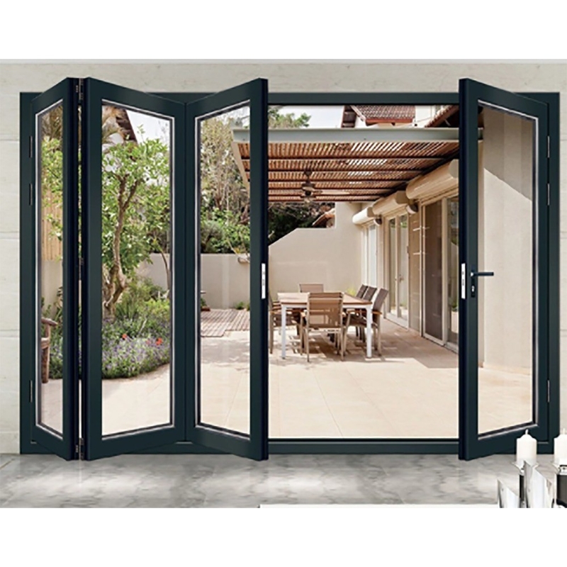 Portas de alumínio com opção de vidro triplex e largura de 70 mm