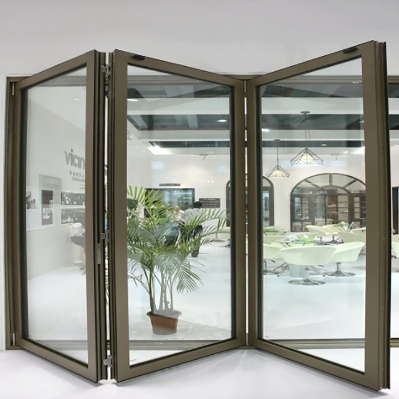 Portas de alumínio com opção de vidro triplex e largura de 70 mm