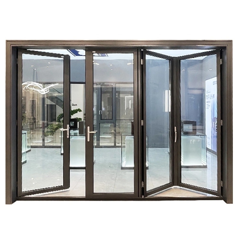 Villa Main Entry Design moderno 1.4mm Alumínio Swing Casement Porta de vidro para escritório em casa