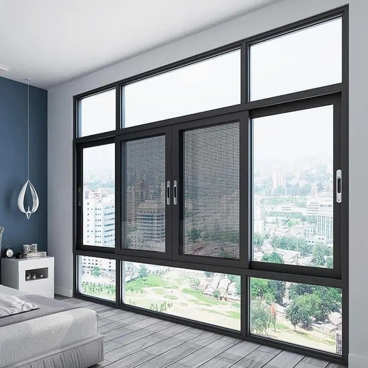 Equipa de design de fachada Serviço de design de renderização para janelas deslizantes de tipo cortina pendente