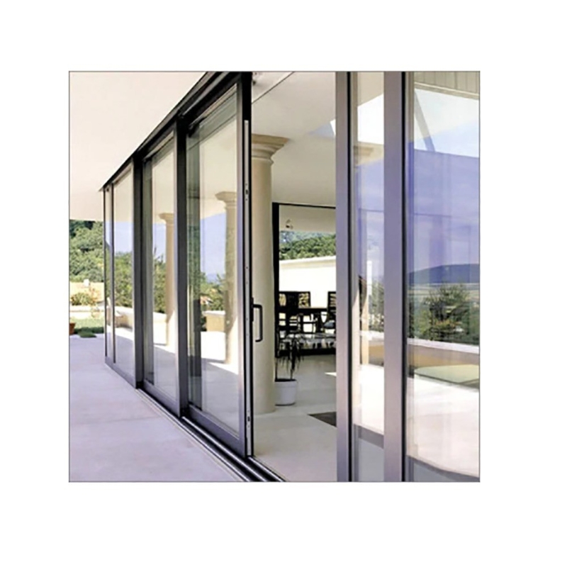 Portas deslizantes de vista clara para apartamentos de hotel Free Design padrão vidros duplos
