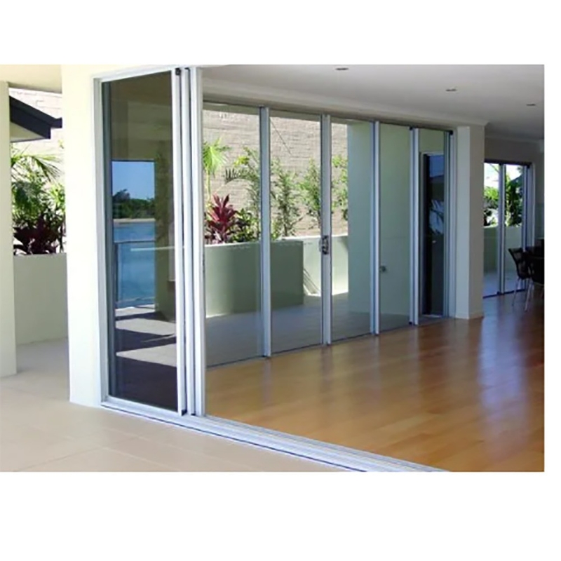 Portas deslizantes de vista clara para apartamentos de hotel Free Design padrão vidros duplos