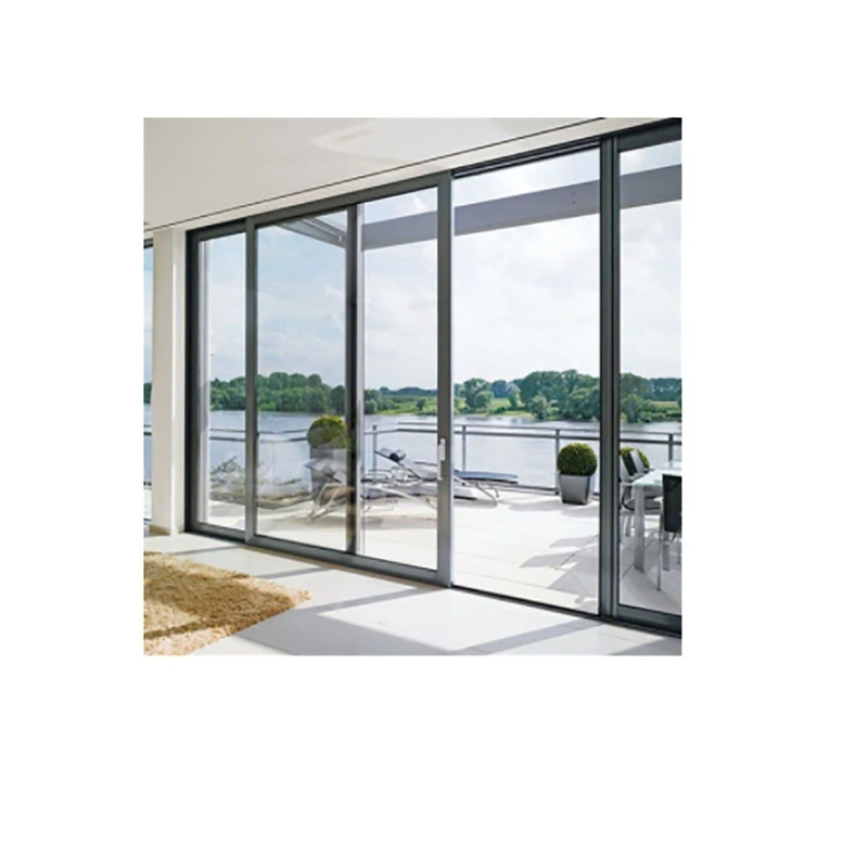 Portas deslizantes de vista clara para apartamentos de hotel Free Design padrão vidros duplos