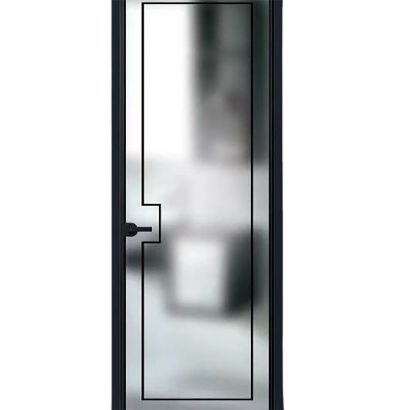 Método de abertura de empurrão e puxão SKATE Standard Slim Luxury Black Color Villa House Alumínio Casement Glass Doors