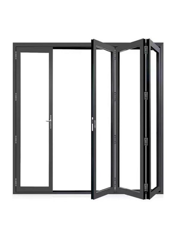 Porta dobrável de vidro de alumínio de estilo europeu