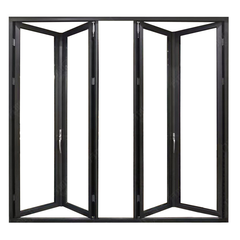 Porta dobrável de vidro de alumínio de estilo europeu