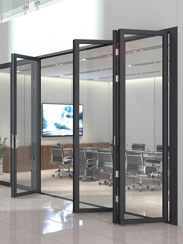 Porta dobrável de vidro de alumínio de estilo europeu