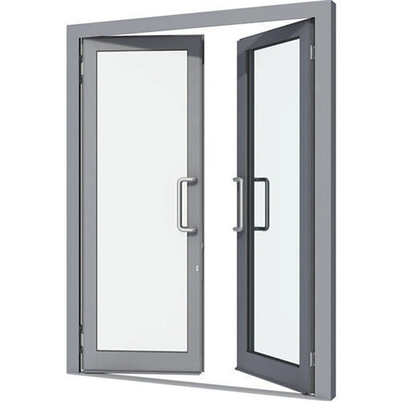 Portas de revestimento de alumínio em estilo moderno contemporâneo para espessura de parede de 1,4 mm