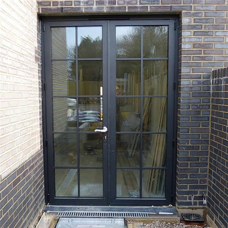 Portas de revestimento de alumínio em estilo moderno contemporâneo para espessura de parede de 1,4 mm