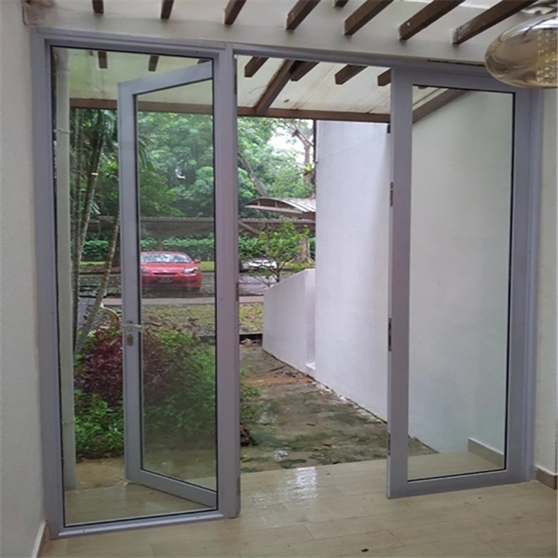 Portas de revestimento de alumínio em estilo moderno contemporâneo para espessura de parede de 1,4 mm