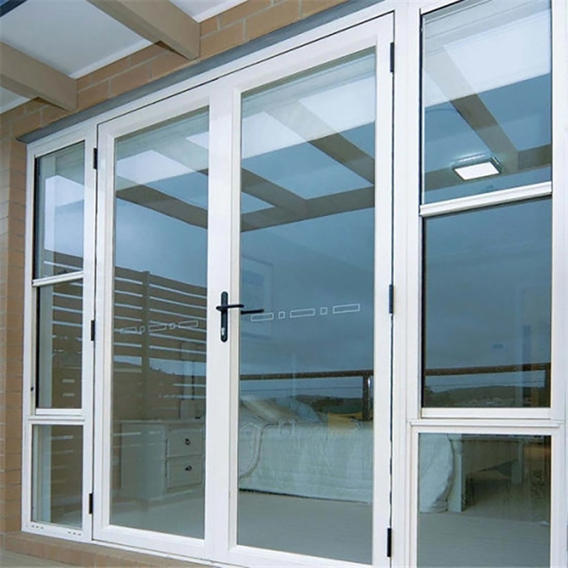 Portas de revestimento de alumínio em estilo moderno contemporâneo para espessura de parede de 1,4 mm