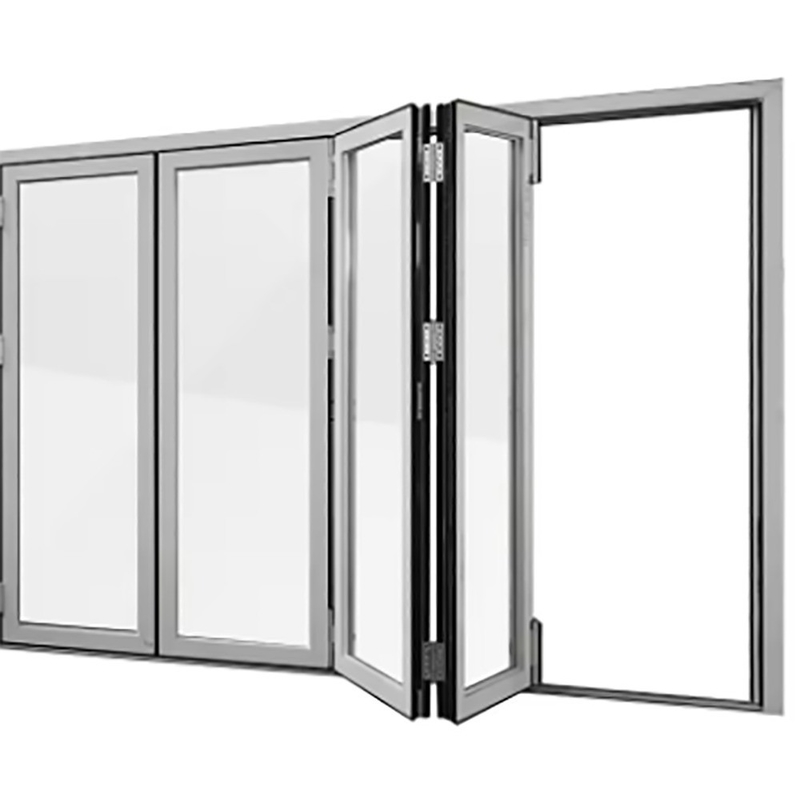 Chinese Design Style Skate Alumínio Thermal Break Bi-Fold Doors com 1.4mm espessura da parede