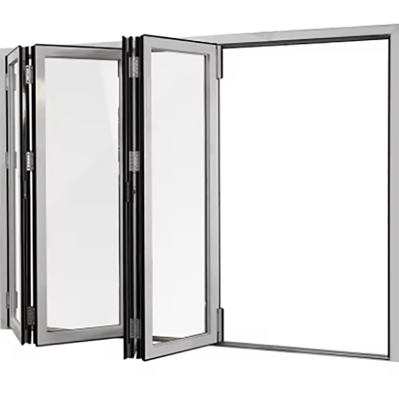 Chinese Design Style Skate Alumínio Thermal Break Bi-Fold Doors com 1.4mm espessura da parede