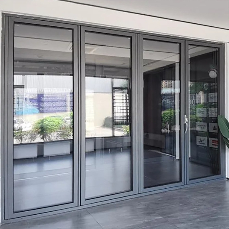 Moderno Design Alumínio Corpo de Ligação Termal Break Baixo-E Vidro Porta Dupla a preços acessíveis
