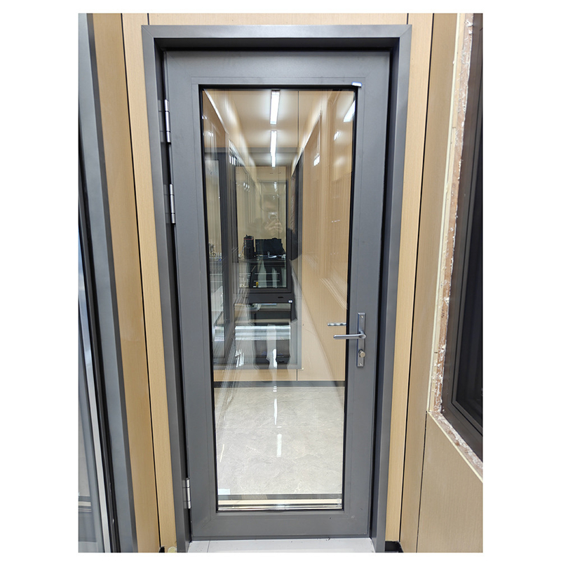 Modern Alumínio Exterior Duplo Vidro Swing Casement Portas para uma aparência elegante