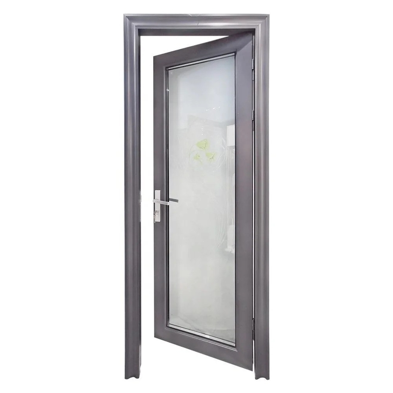Modern Alumínio Exterior Duplo Vidro Swing Casement Portas para uma aparência elegante